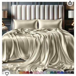 Satin bed sheets Queen